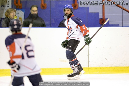 2015-02-07 Hockey Milano Rossoblu U14-Aosta 0858 Matteo Quartuccio